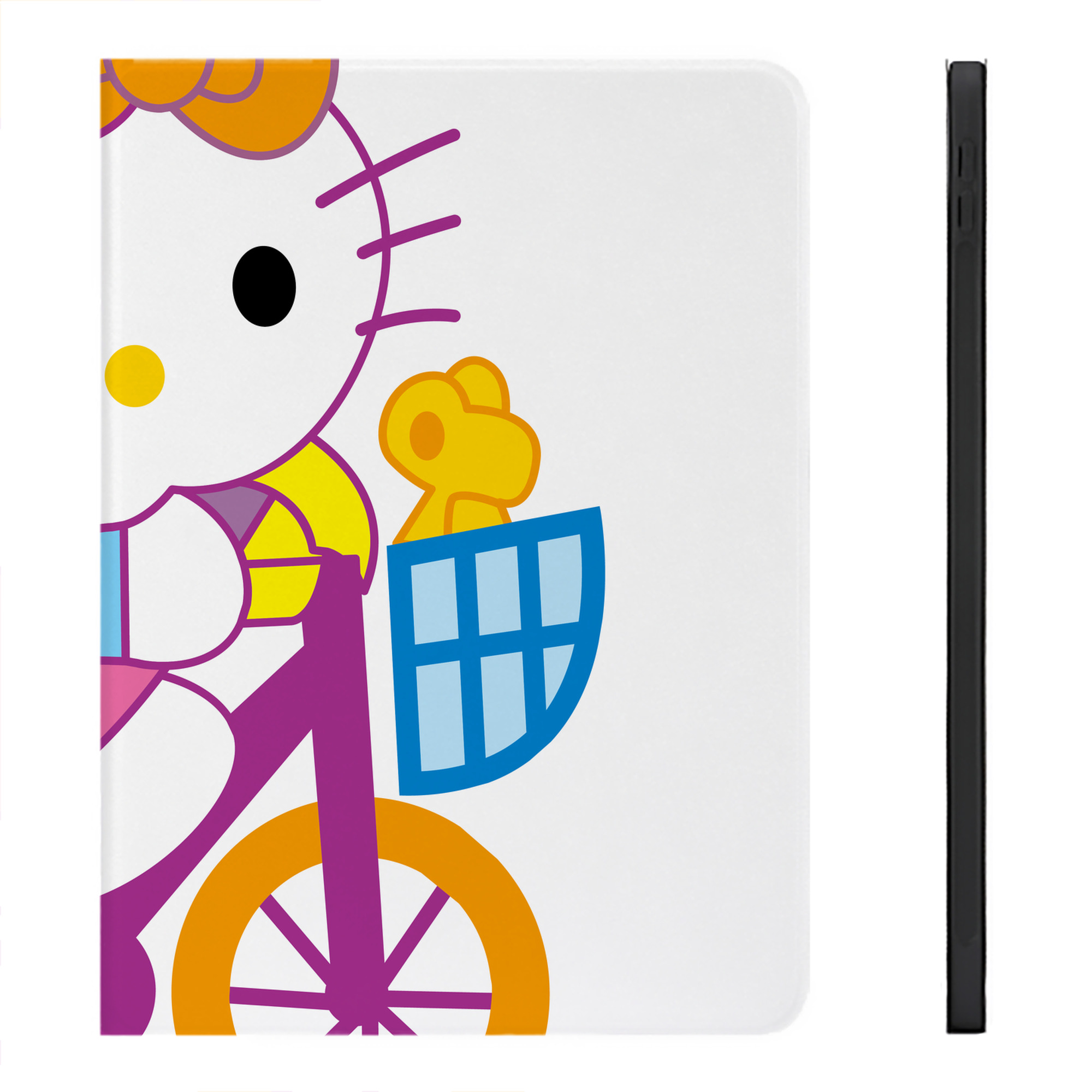 （画像用） Hello Kitty ハローキティ IPadケース ペンホルダー付き ブックスタイルデザイン